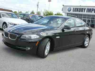 2011 BMW 528I CERTIFIED PRE-OWNED JET BLACK WITH BLACK LEATHER NAVIGATION, image 4