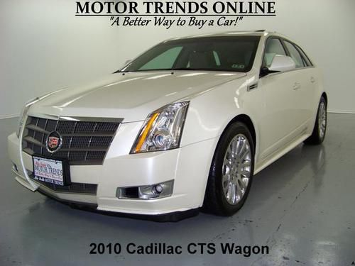 Awd wagon navigation rearcam pano htd ac seats bose media 2010 cadillac cts 33k