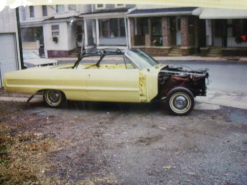 1964 chevrolet impala convertible----85% completed project