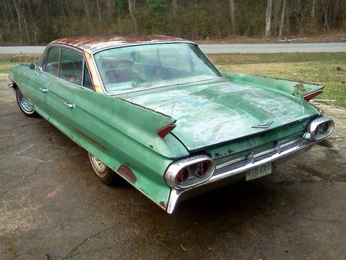 1961 cadillac deville 4 door hardtop stored since 1972 56,996 miles elvis style