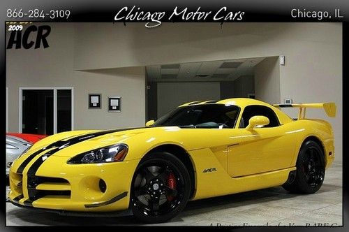 2009 dodge viper srt10 acr coupe only 3k miles! 8.4l stripes perfect rare yellow