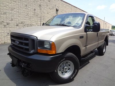 Ford f-250 xl super duty 7.3l diesel 4x4 plow setup  free autocheck no reserve