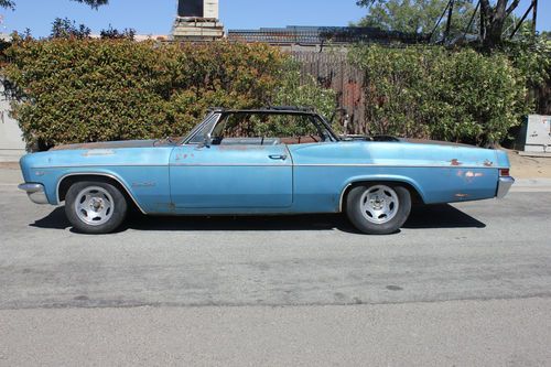 1966 impala supper sport original 4 speed convertible