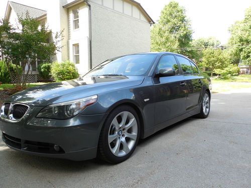 Bmw 545i 6 speed manual v8 all options sports package  corsa exhaust short shift