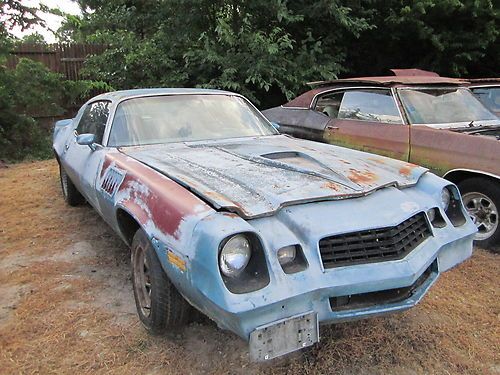 1979 camaro z-28 rolling project bill of sale lost title