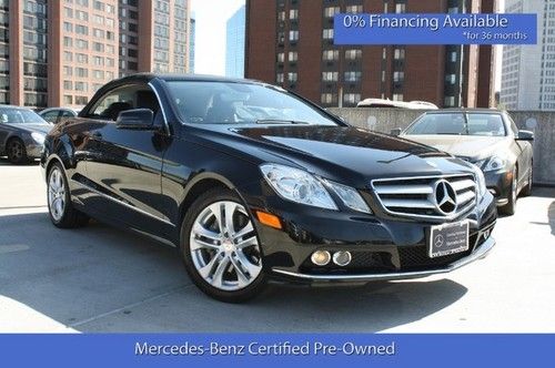 E350 cabriolet triple black navigation one owner fast leather bluetooth media