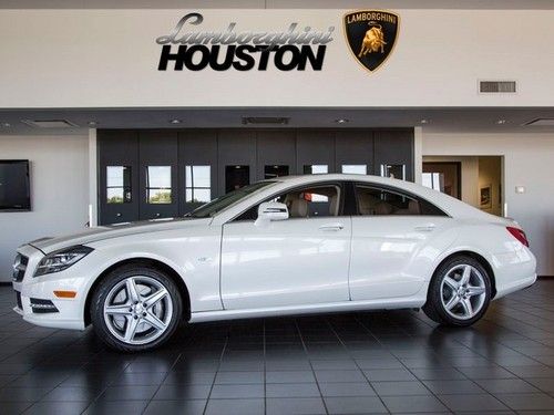 2012 mercedes benz cls550 diamond white nav ipod 18 amg wheels parktronic cam