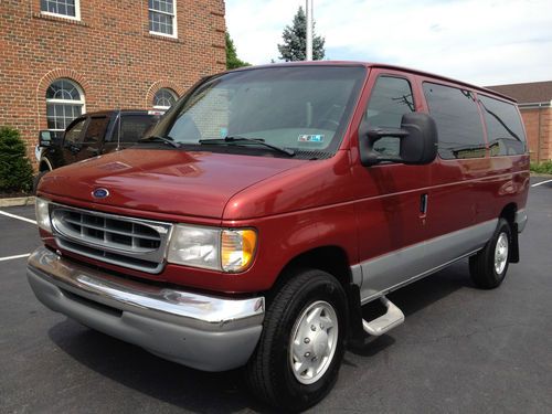 1998 ford e-350 club wagon chateau 7-passenger, v10, 129k, extremely clean