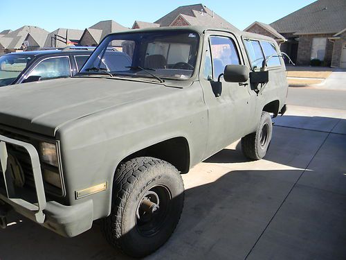 1985 chevrolet blazer military m1009 cucv k5 6.2 diesel 4x4 2 door