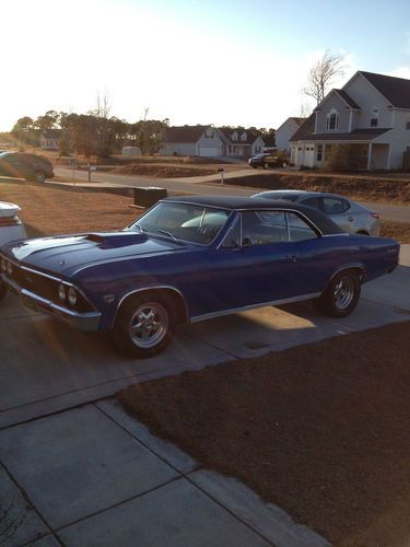1966 chevelle, light blue, 4 speed, 350 cu. in motor