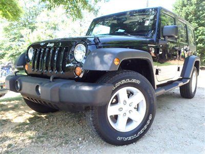 4wd 4dr sport jeep wrangler unlimited sport low miles suv manual 3.6l v6 sfi doh