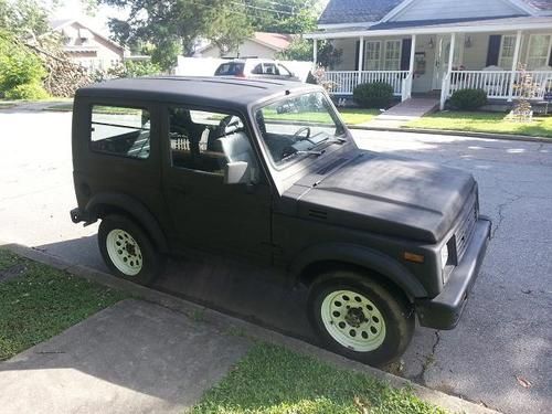 1988 suzuki samurai  sport utility 2-door 1.3l rare hardtop 117k new interior