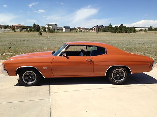 1971 chevelle ss matching numbers with build sheet.