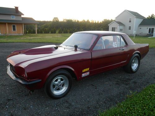 1966 ford mustang drag car built 302 race car. see video. runs strong no reserve