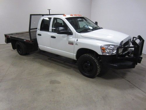 07 dodge ram 3500 6.7l cummins turbo diesel 9ft flatbed rwd  80 pix