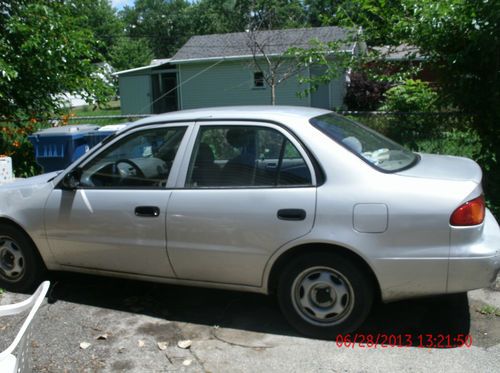 2001 toyota corolla 4 door automatic transmission silver automobile