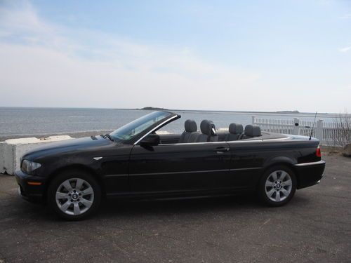 325ci black sapphire metallic, blacktop convertible, gray leather interior
