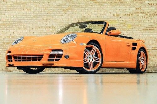 2008 porsche 911 turbo cabriolet! gt3 orange! $163k msrp! sick sick! 16k mi!