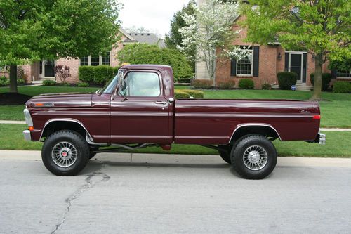 1972 ford f-250, 4x4, built 390, 4 spd man, restored, highboy  calif clean!