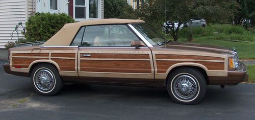 1986 chrysler lebaron convertible - wood grain sides - chrysler lebaron town &amp; c