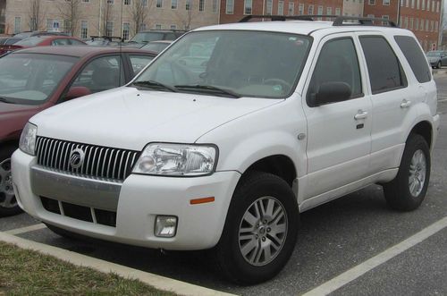 2005 white mercury mariner base sport utility 4-door 2.3l