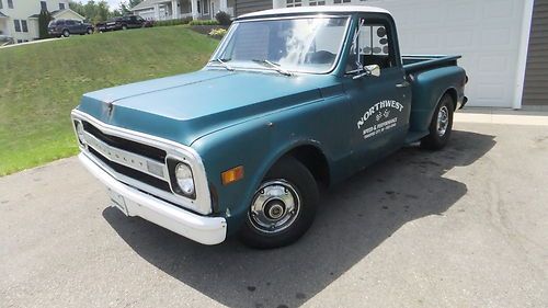 1969 chevrolet c-10 step side pick up truck relic rod/rat rod/shop truck