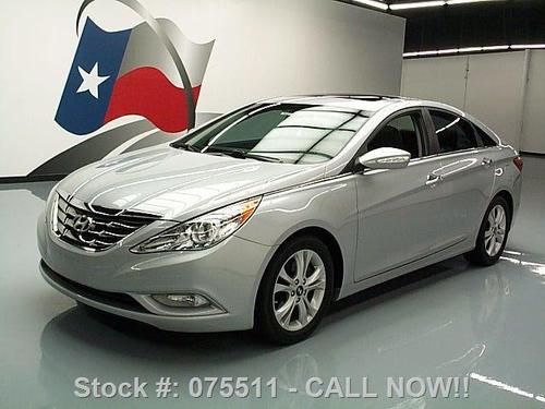 2011 hyundai sonata ltd sunroof nav rear cam only 27k! texas direct auto