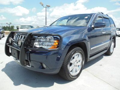 2009 jeep grand cherokee overland 4x4 navigation system leather seat low reserve