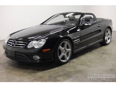 Amg convertible 5.5l nav cd supercharged black leather glass top only 31k