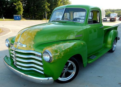 Chevy 3100 shortbed stepside 5 window 327 v8 auto custom paint custom wheels