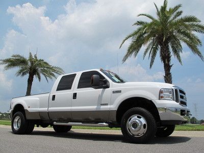 Ford f350 superduty crew cab lariat 4-wheel drive fx4 powerstroke diesel dually