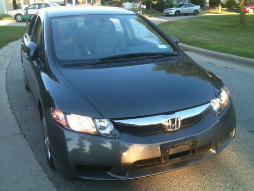 2010 honda civic lx sedan low miles salvage repairable project flood water