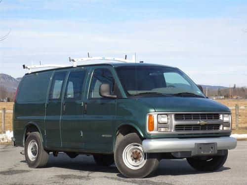 2000 chevrolet chevy express 3500 cargo van green