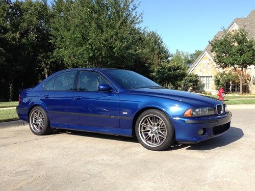 2001 bmw m5 base sedan 4-door 5.0l rare lemans blue color no reserve