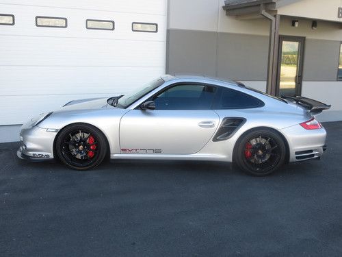 2007 arctic silver porche 911 (997) turbo w/ carbon fiber &amp; tons of upgrades