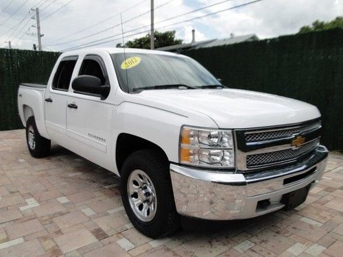 2012 chevy silverado 4x4 crew cab truick one owner black leather 4.8l auto air