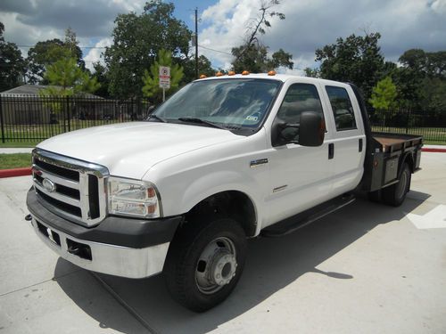 06 f350 xlt crew cab 4x4 diesel dually cm flat bed 1-owner