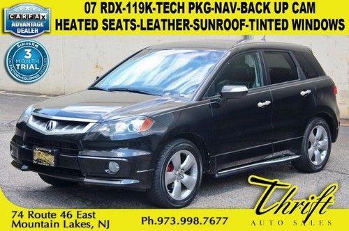 07 rdx-119k-tech pkg-nav-back up cam-heated seats-leather-sunroof-tinted windows