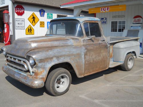 1957 chevy pickup truck 3200 v8 350 automatic very solid