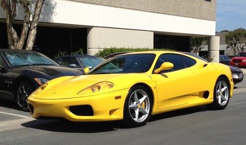 2003 ferrari 360 modena, yellow, automatic f1 transmission, 12,700 miles