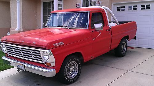 1967 ford f100 custom cab short bed truck