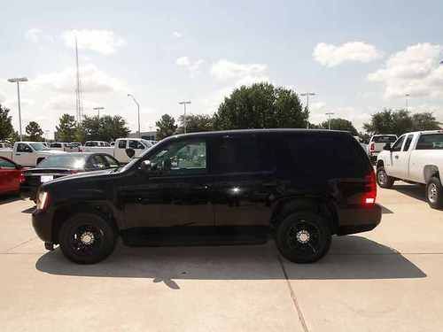 2013 black chevrolet tahoe police package w/light/siren package ppv