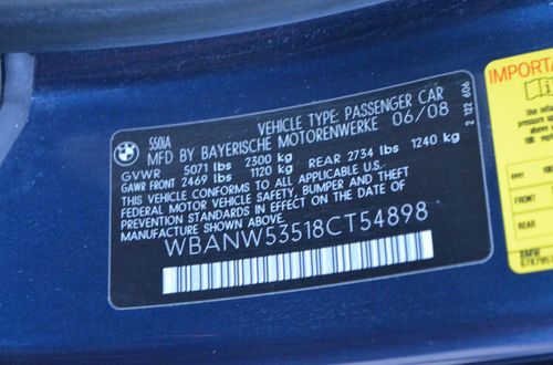 2008 BMW 550I, M-PACKAGE,HEAD UP DISPLAY,NAVI, LOW 73K MILES,SALVAGE,NO RESERVE!, image 23