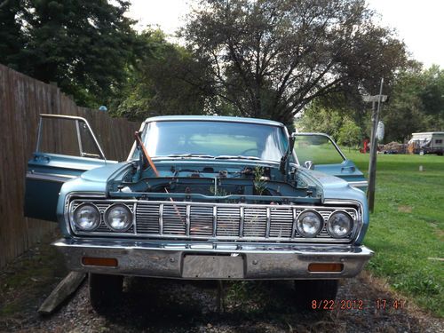 1964 plymouth fury sedan for restore or parts
