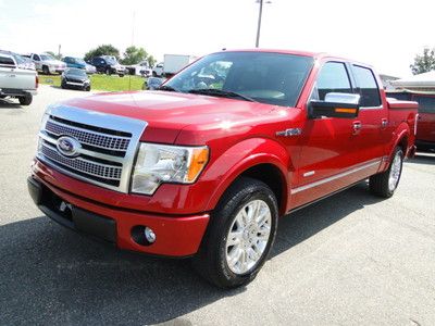 2011 ford f150 crew cab platinum repairable salvage title, light front damage