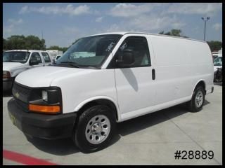 '10 v6 chevy express g1500 cargo w/ adrian bulkhead bin package - we finance!