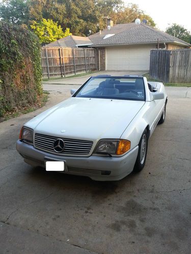 1991 mercedes two tone  500sl roadster convertible and removable hard top