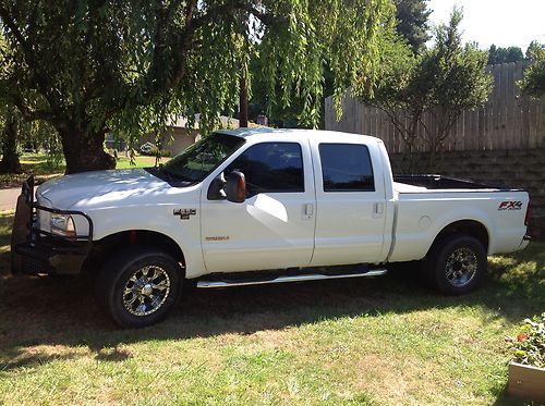 2003 ford f250 cummins diesel conversion, 4x4, crew cab, white