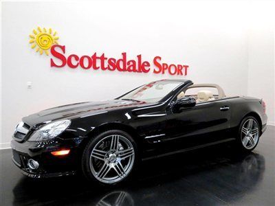 09 sl550 sport * 11k miles * jet black * sl63 amg whls * keyless go * a/c seats