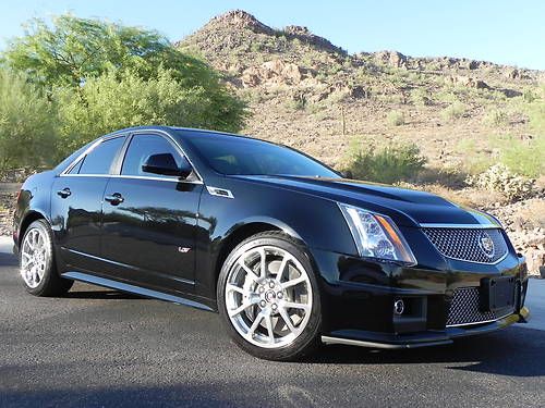 2011 cts-v auto sedan - mint, black over titanium, 556 hp, only 6k mi.,  no tax!